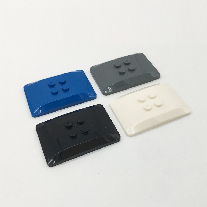 98281 Boogvormig bouwblok 4x6 (niet van het merk Gobricks) – Compatibel met Mini Bricks
