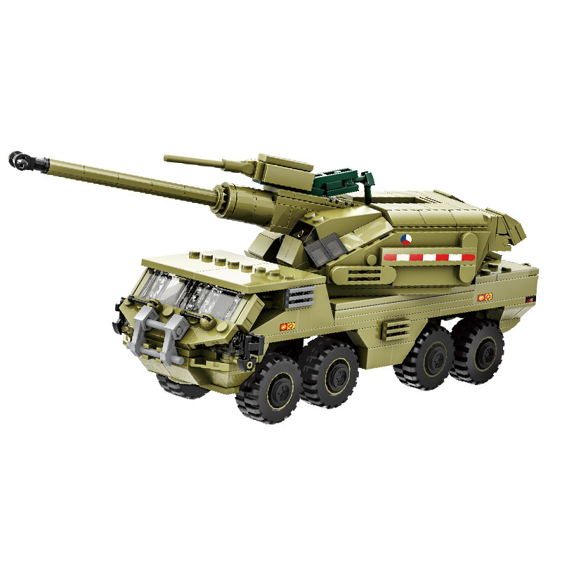 3510-3517 Compatibel met kleine bouwstenen voor militaire pantservoertuigen en tankmodellen.