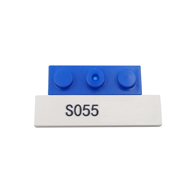 3569 Compatibele bouwsteen met kleine deeltjes: 4x4x3 kegelvormige steen met asgat - 1 kg. Merk: Non-Gobricks.