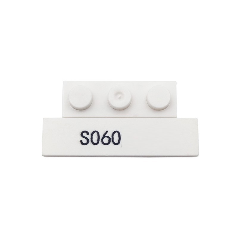 3569 Compatibele bouwsteen met kleine deeltjes: 4x4x3 kegelvormige steen met asgat - 1 kg. Merk: Non-Gobricks.