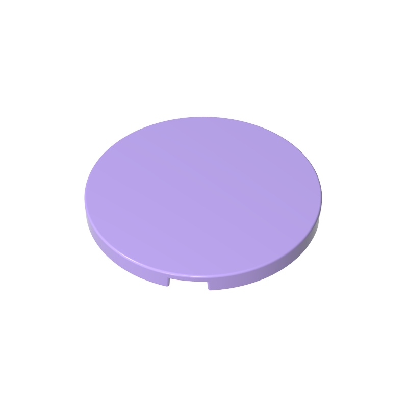 4x4 smooth round plate