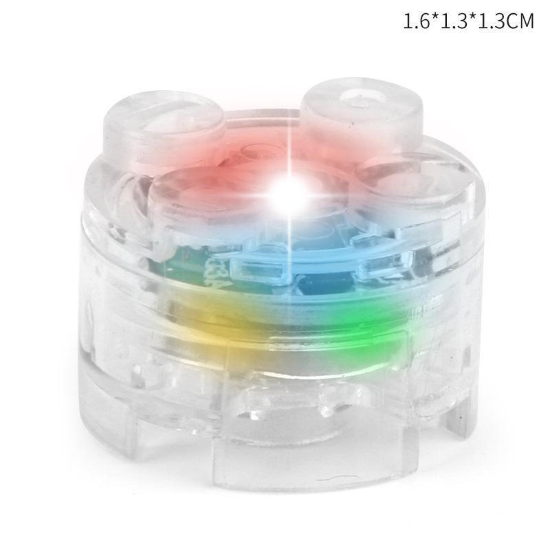 Magnetische inductie bouwaccessoires, kleurrijke doe-het-zelf lichtgevende onderdelen voor stedelijke straatscènes, kleine LED-bouwdecoratiespeelgoed