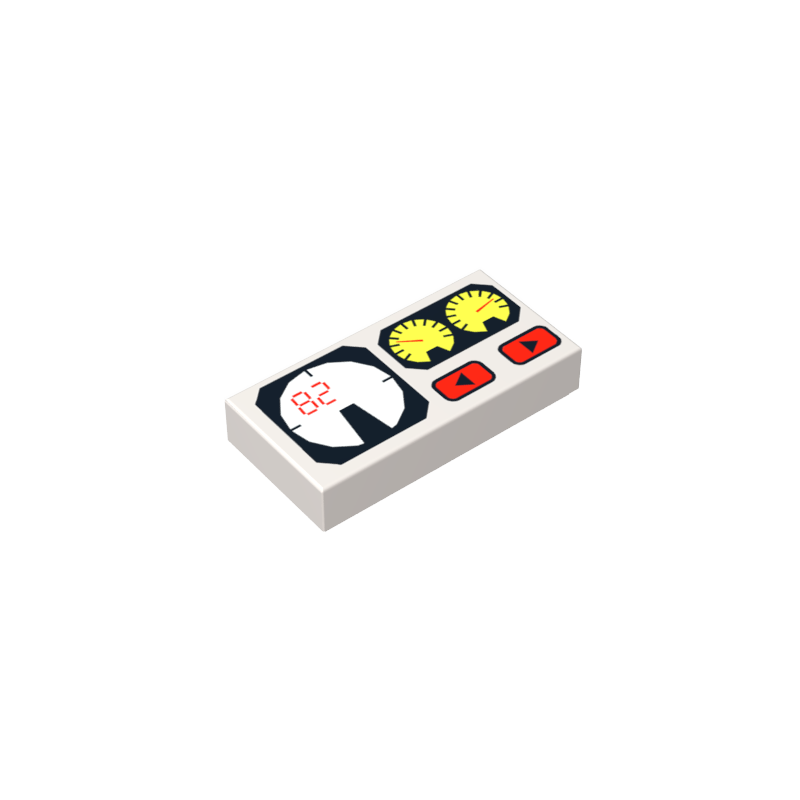 1x2 glossy panel printing instrument panel