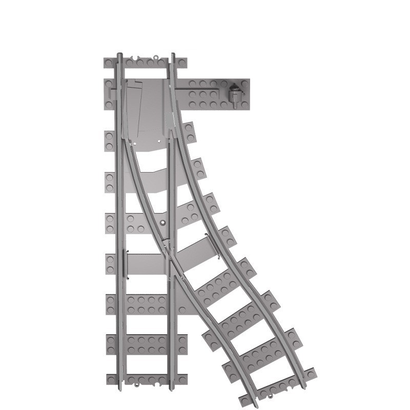 Compatibel met treinblokken, wissels en treinsignaalverlichtingsaccessoires.