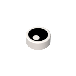 1x1 round glossy panel printing