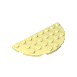 4x8 half-circle plate