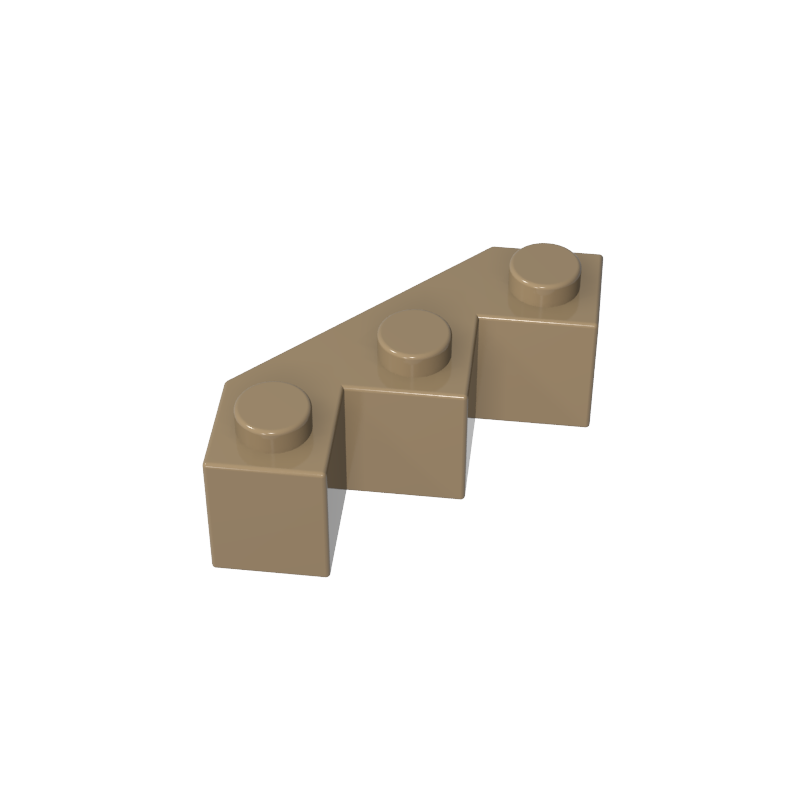 3x3 multi-faceted brick wall with beveled bricks