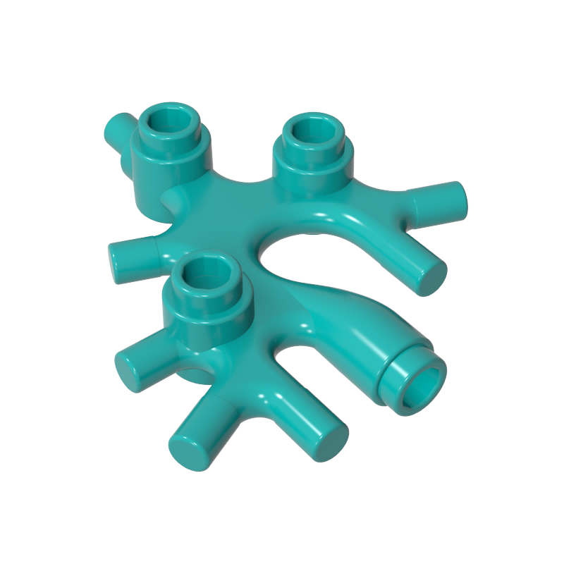 Plant stems and leaves coral seaweed