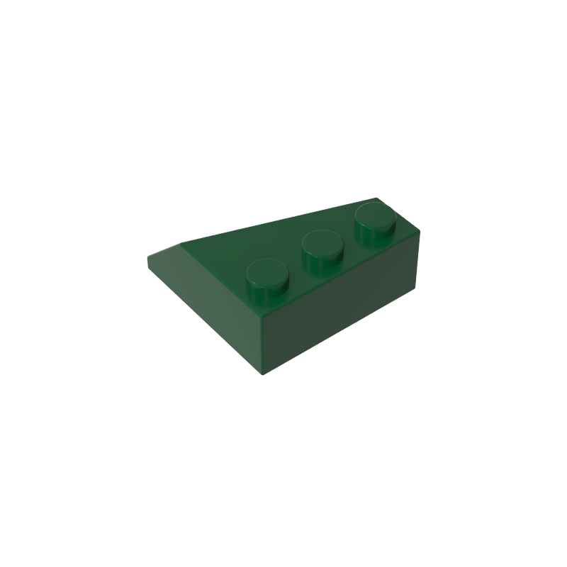 3x3 beveled wedge-shaped brick (left)