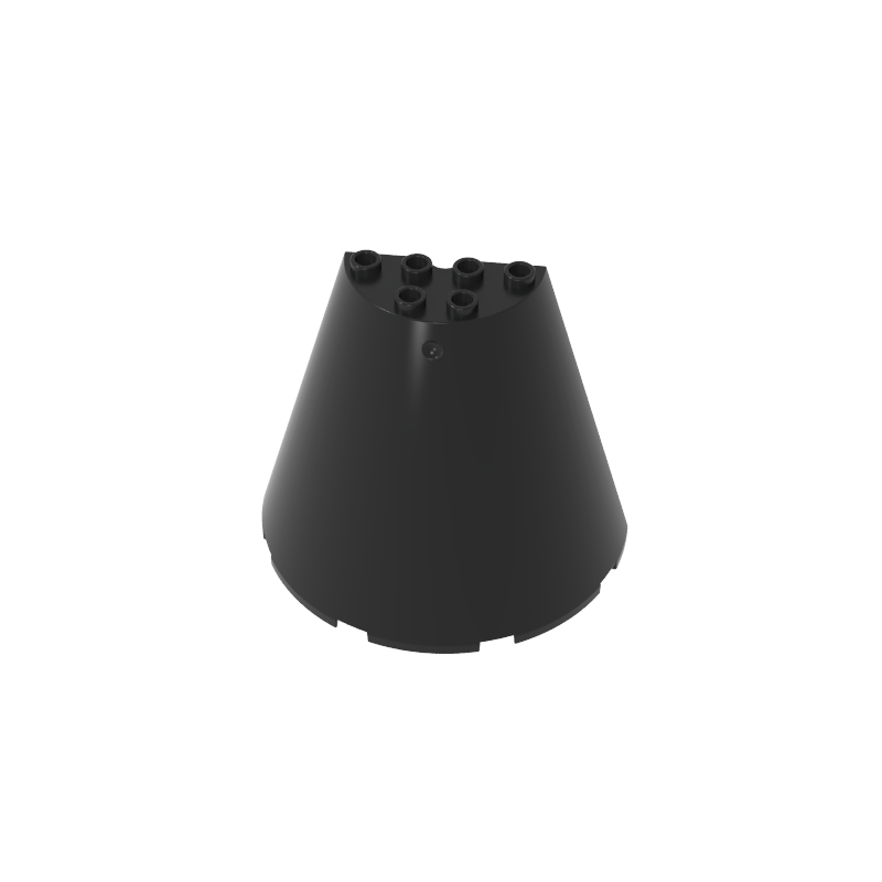 8x4x6 semi-conical wall