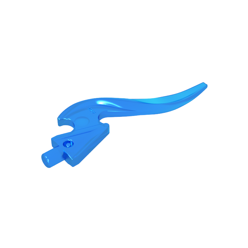Minifigure weapon: Flaming Wave Curved Blade