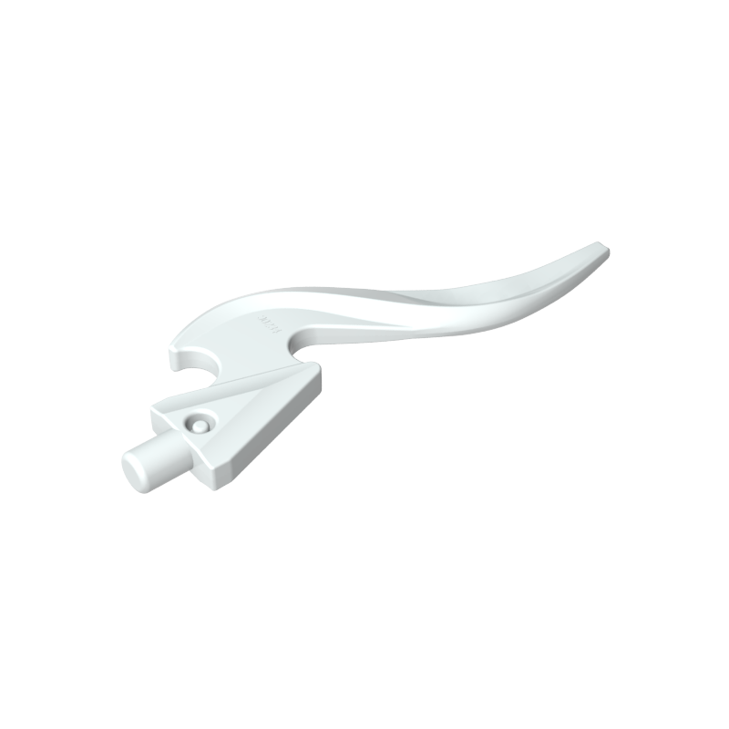 Minifigure weapon: Flaming Wave Curved Blade