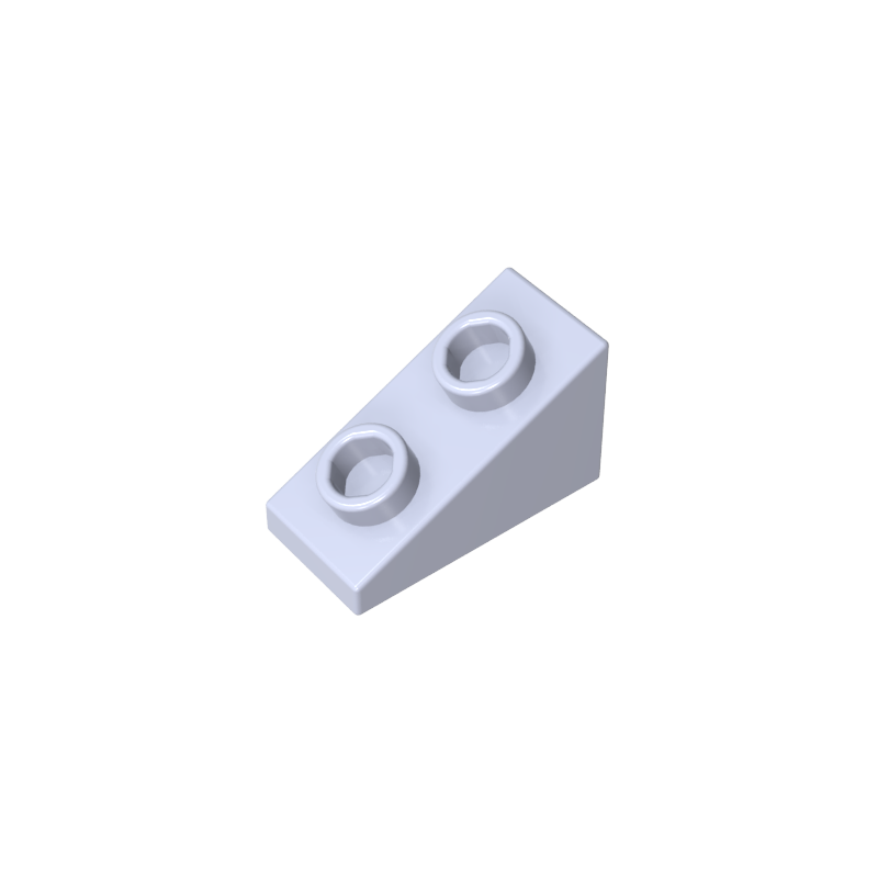 1x2x1 sloped bricks