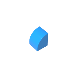 1x1x1 curved brick