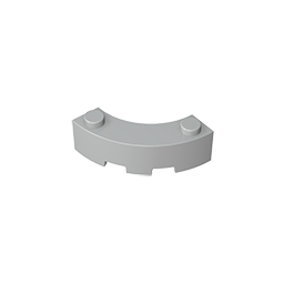 3x3 curved brick