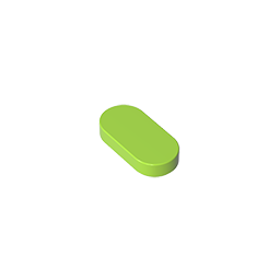 1x2 oval light panel