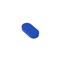 1x2 oval light panel