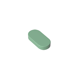 1x2 oval light panel