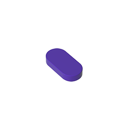 1x2 oval light panel