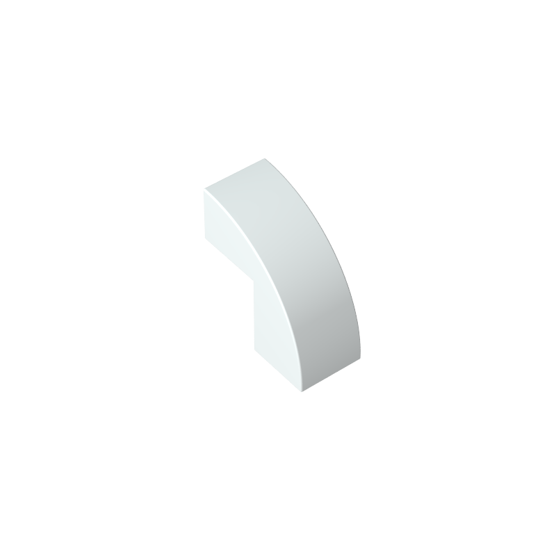 2x1x1x2/3 curved smooth tiles