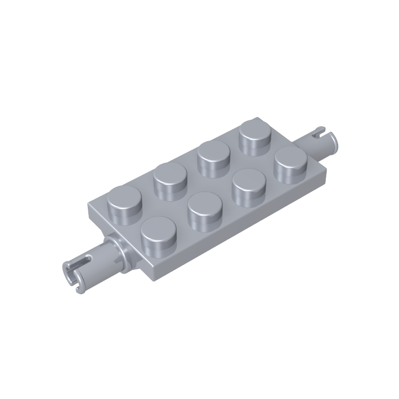 2x4 axle plate with bolts