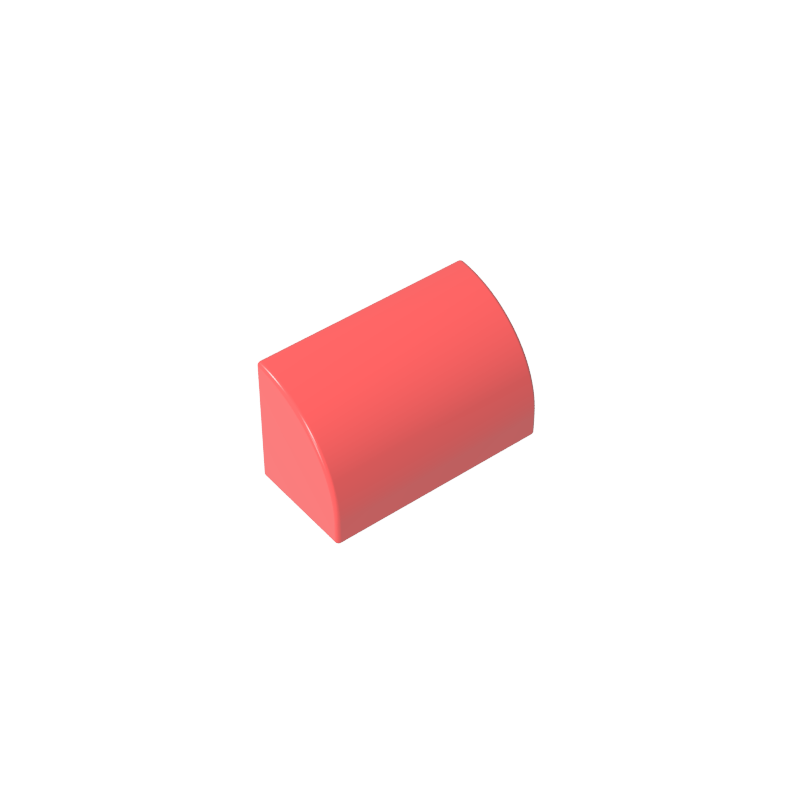 1x2x1 smooth curved brick