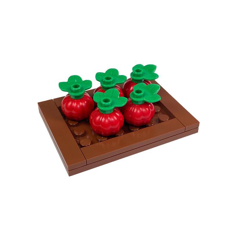 Tuinscène bouwblokken, compatibel met kleine bloemvelden en bloemperken, botanische tuin MOC-set