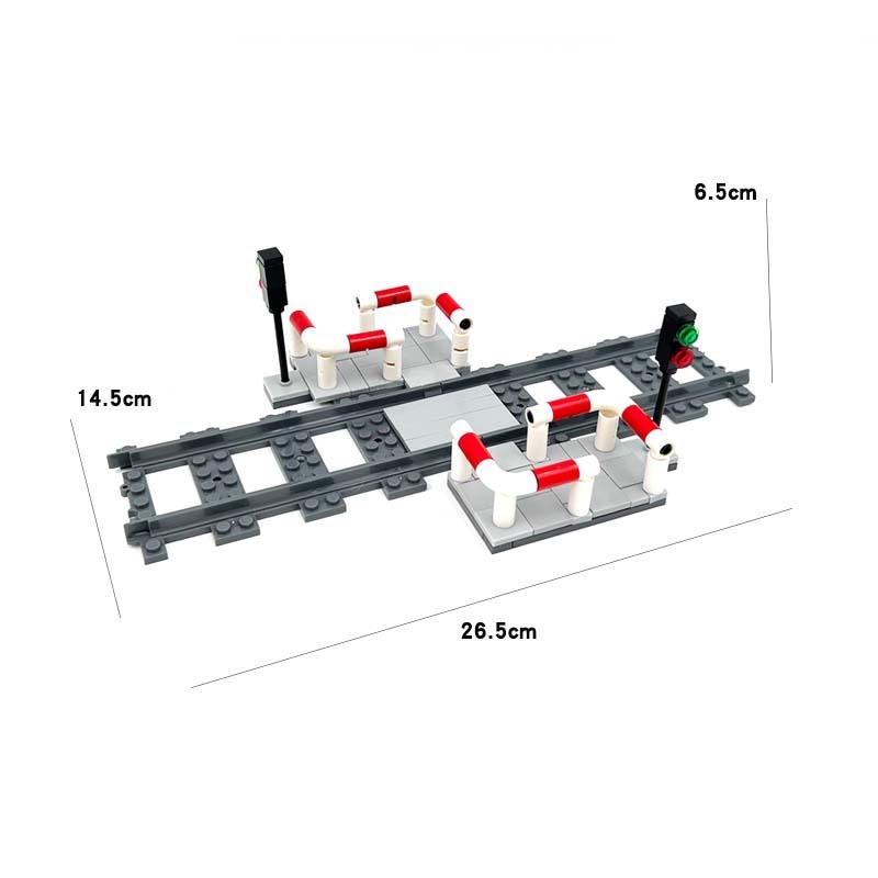 Treinspoorlandschap, kleine bouwblokjes voor treinspooraccessoires, doe-het-zelf treintunnel wachtruimteset