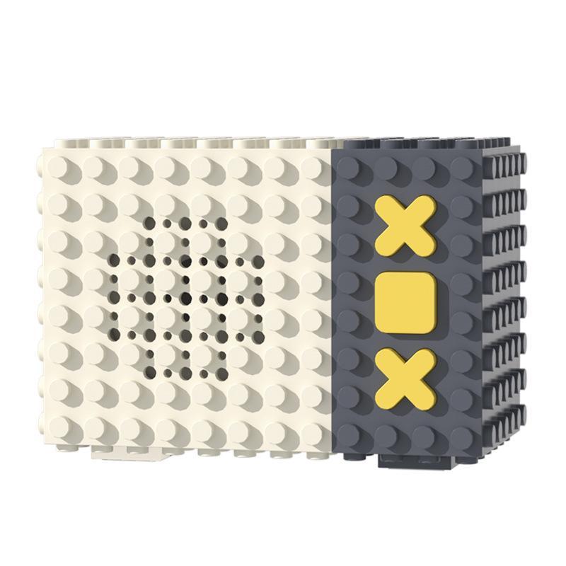 Nieuwe Bluetooth-luidspreker in de vorm van een bouwblok, miniluidspreker met hoog volume, compatibel met MOC-bouwblokaccessoires.