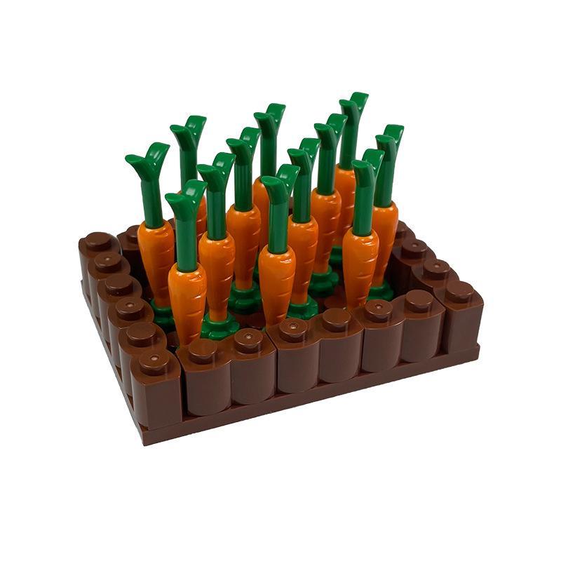 Tuinscène bouwblokken, compatibel met kleine bloemvelden en bloemperken, botanische tuin MOC-set