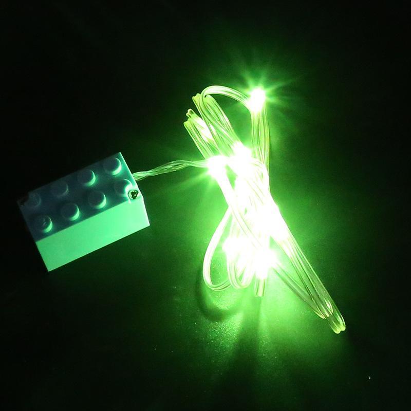 2x4 Bouwblok Lichtlijnen, LED Kleine Deeltjes Lichtlijnen voor Decoratie, Bouwblok Speelgoed Sfeerverlichting Accessoires