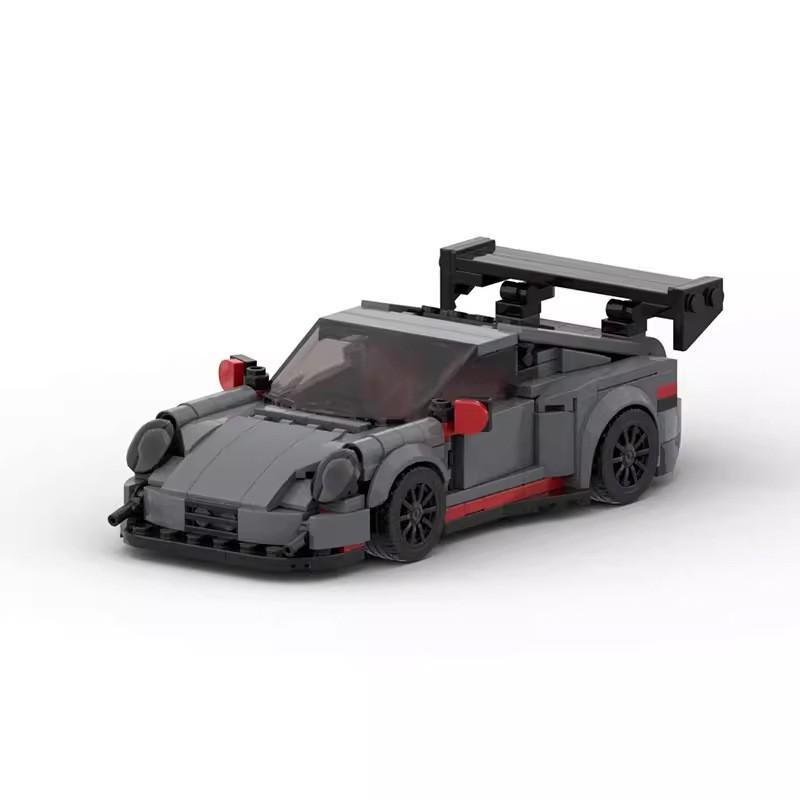 Gobricks Automodelbouwset 911 GT - Compatibel met de belangrijkste merken bouwstenen, doe-het-zelf voertuigbouwsets voor volwassenen en kinderen, verzamelbare displaymodellen