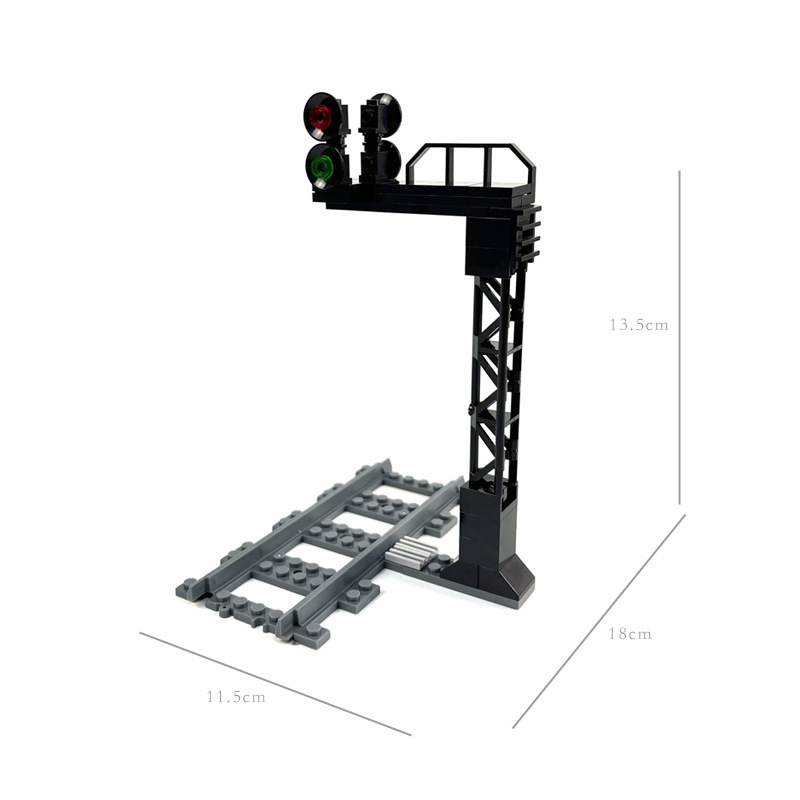 Treinspoorlandschap, kleine bouwblokjes voor treinspooraccessoires, doe-het-zelf treintunnel wachtruimteset