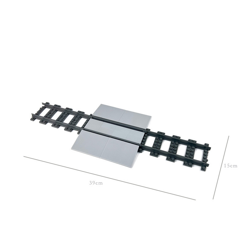 Treinspoorlandschap, kleine bouwblokjes voor treinspooraccessoires, doe-het-zelf treintunnel wachtruimteset