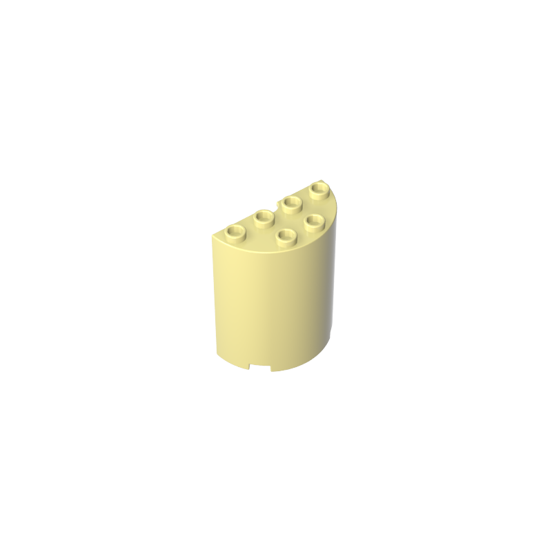 2x4x4 curved cylindrical bricks