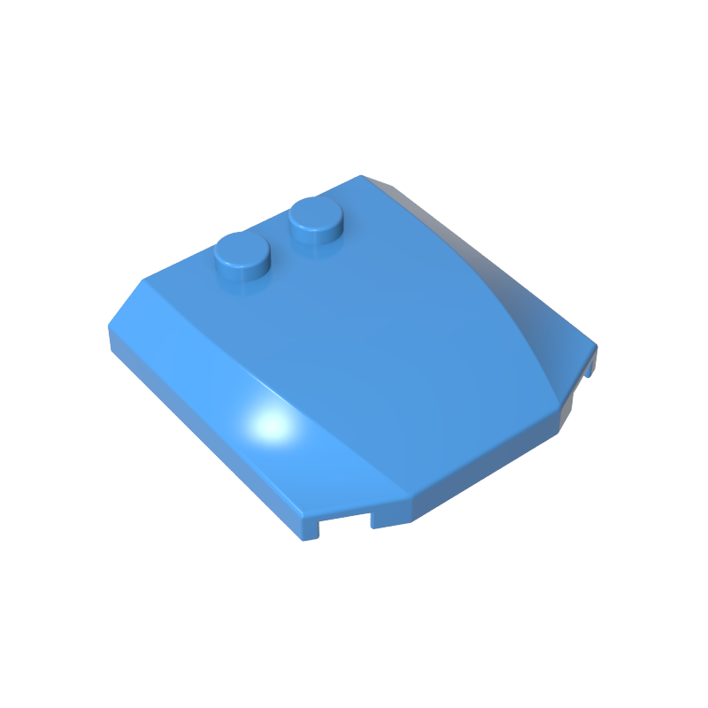 4x4x2/3 wedge-shaped cover plate
