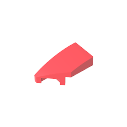 1x2 wedge-shaped curved smooth panel (left)