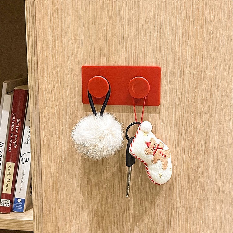 Ganci creativi a forma di mattoncini, semplici ganci adesivi, tasselli e ganci per chiavi, ganci multifunzionali senza foratura