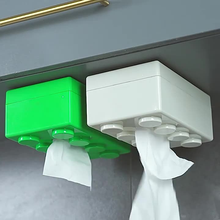 Porta fazzoletti a forma di mattoncino per la casa, contenitore porta tovaglioli da parete multifunzione per cucina, contenitore porta fazzoletti di alta gamma per soggiorno