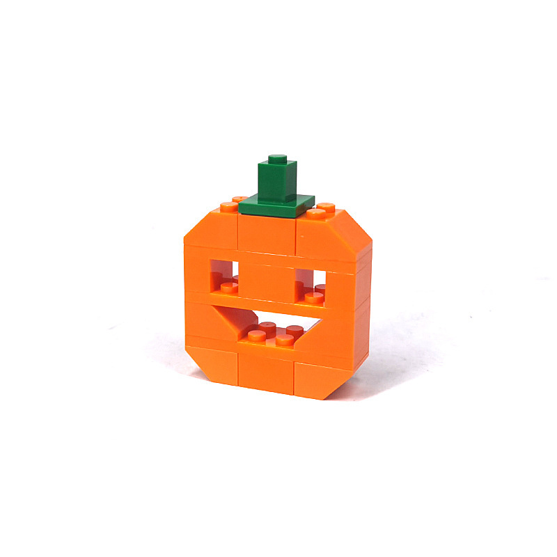 Fantasmi di Halloween, blocchi da costruzione a forma di zucca, decorazioni fantasma MOC