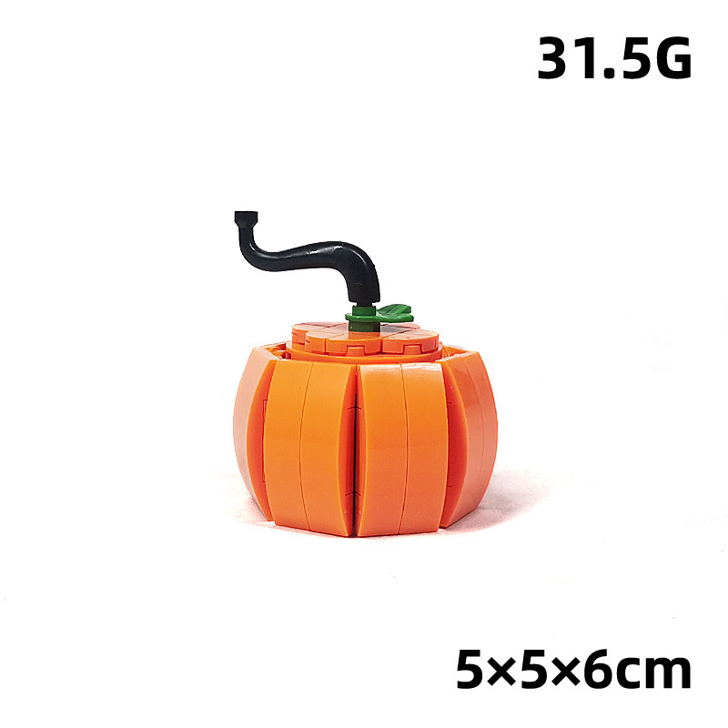 Fantasmi di Halloween, blocchi da costruzione a forma di zucca, decorazioni fantasma MOC