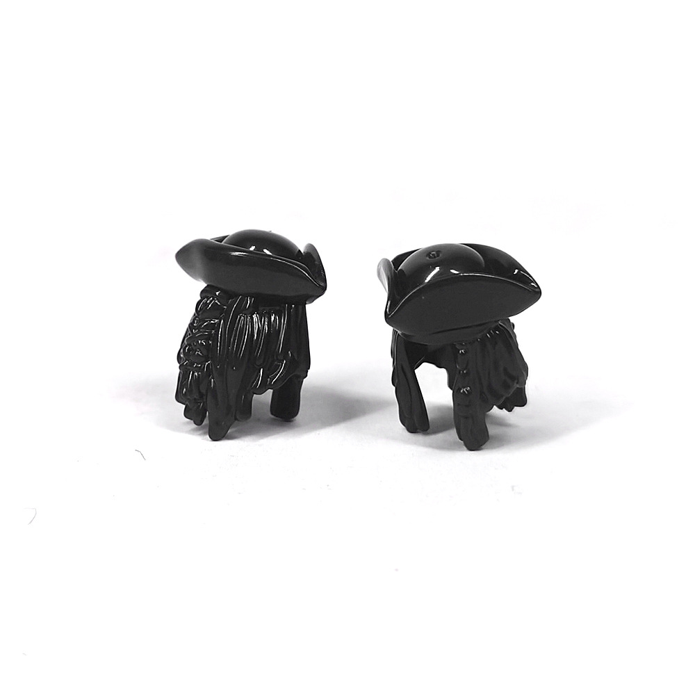 15413 Decorazioni per capelli da pirata, giocattolo con blocchi da costruzione a piccole particelle, accessori per cappello per personaggi MOC