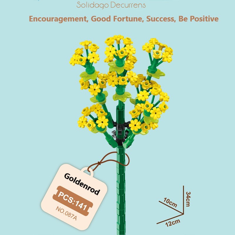 Blocchi da costruzione intelligenti a piccole particelle a forma di fiori, compatibili con fiori eterni realistici, il regalo perfetto per compleanni e Natale.