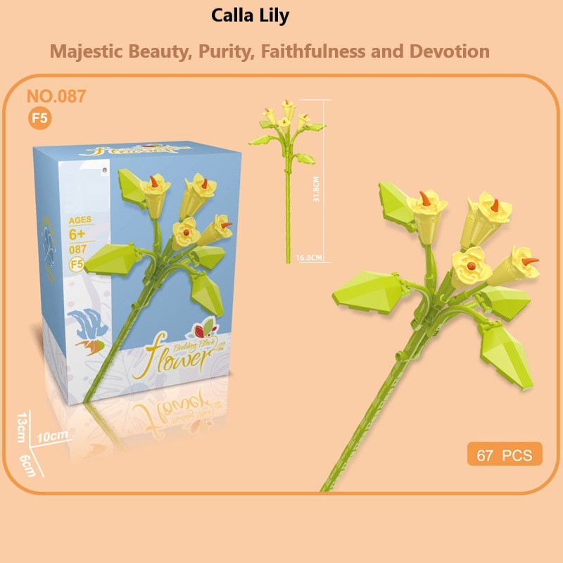 Blocchi da costruzione intelligenti a piccole particelle a forma di fiori, compatibili con fiori eterni realistici, il regalo perfetto per compleanni e Natale.