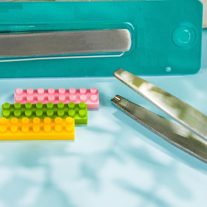 Pinzette speciali per la costruzione con blocchi diamantati, smontatore di particelle di blocchi, accessori per strumenti di smontaggio
