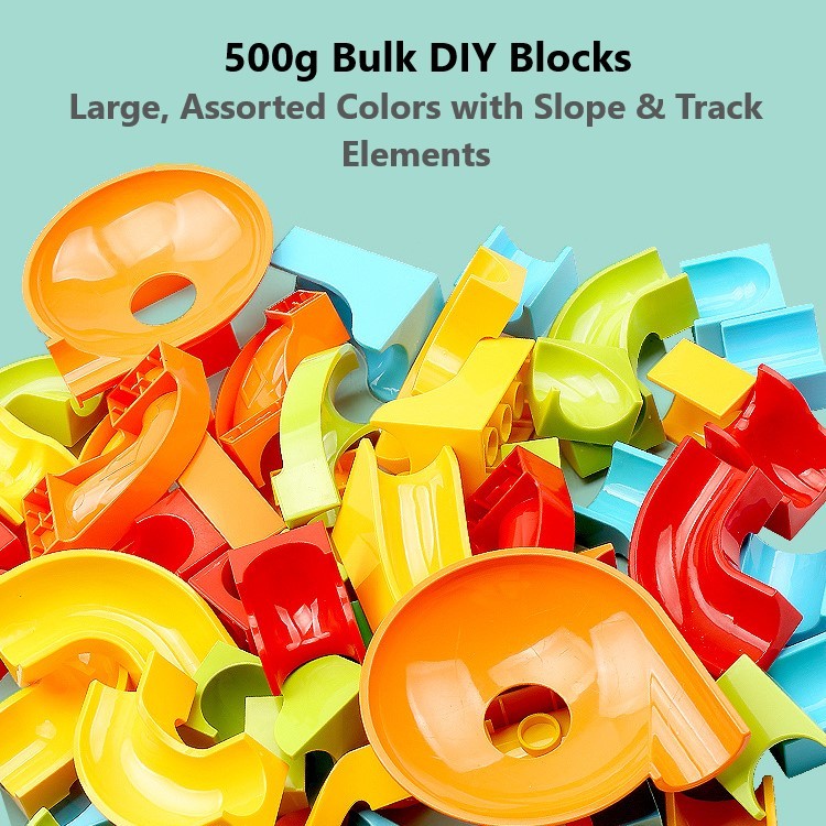 Set di costruzione con grande scivolo e pista - Giocattolo educativo creativo