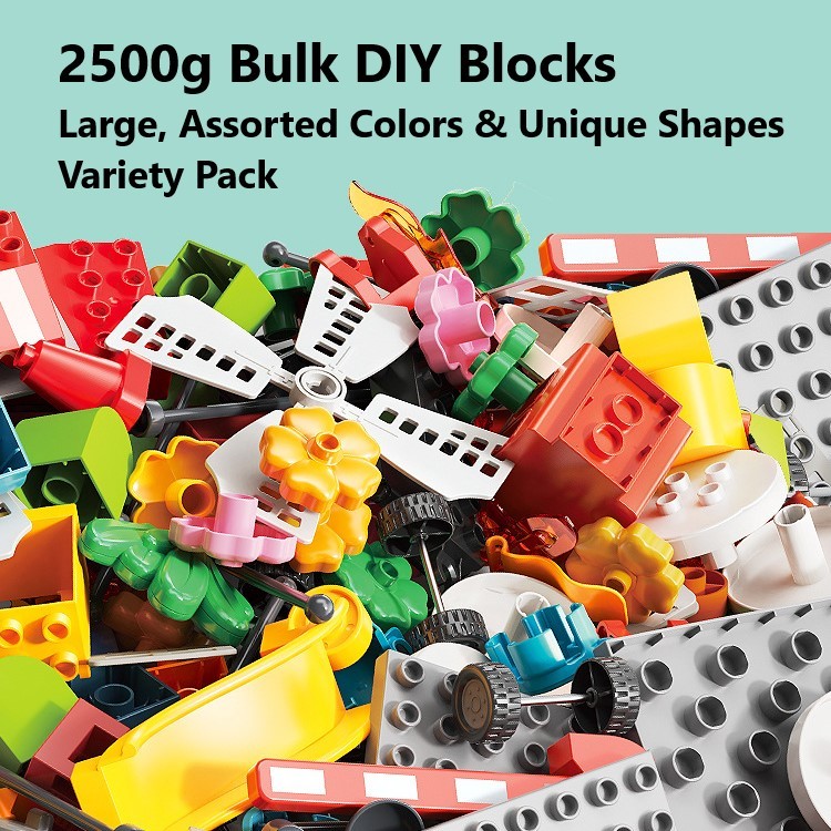 Set di costruzione con grande scivolo e pista - Giocattolo educativo creativo