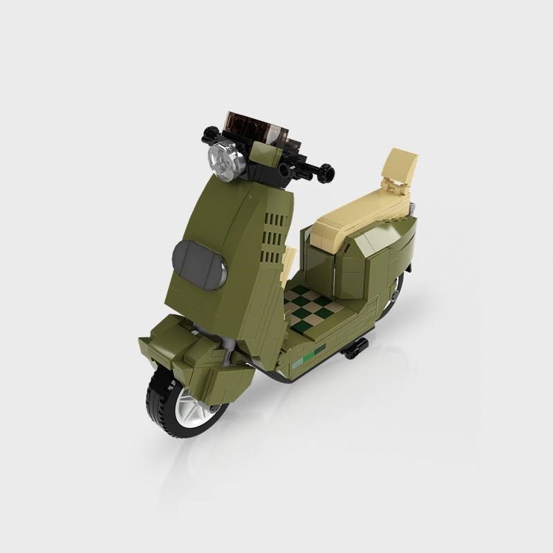 Set GOBRICKS MOC, Moto elettrica retrò, NO: HZZQ202541-46