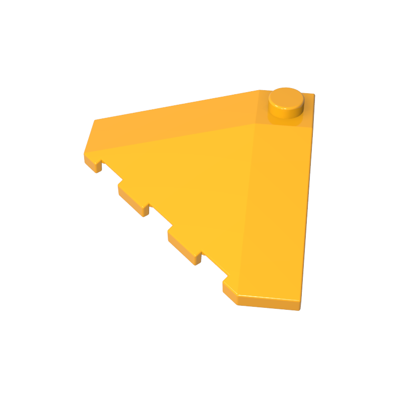 4x4 beveled brick wedge-shaped piece