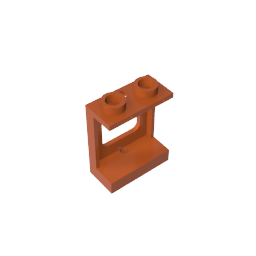 Window 1 x 2 x 2 Plane, Single Hole Top and Bottom for Glass